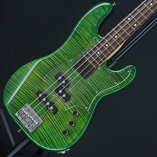 Provision【USED】 Custom Order PJ Bass 5A Flame Maple Top (See Through Green)