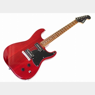 Squier by Fender Paranormal Strat-O-Sonic Crimson Red Transparent 