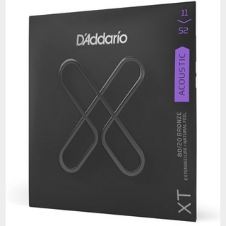 D'Addario XT Series Acoustic 80/20 Bronze Strings XTABR1152 Custom Light 11-52【池袋店】