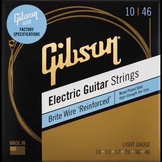 Gibson SEG-BWR10 Brite Wire 'Reinforced' Electric Guitar Strings 10-46 Light Gauge ギブソン【梅田店】