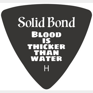 Solid Bond Triangle Pick 3 Black Heavy PR3-BKH