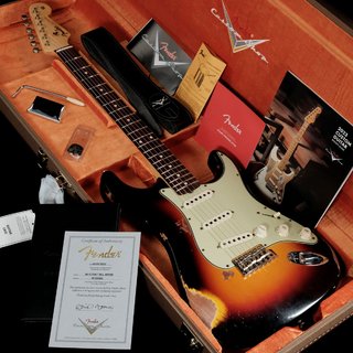 Fender Custom Shop Master Built 1960 Stratocaster Relic Wide Black 3 Color Sunburst by David Brown【渋谷店】