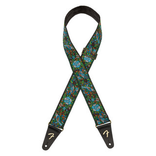 Fender Fender フェンダー Mosaic Jacquard Strap Green ギターストラップ
