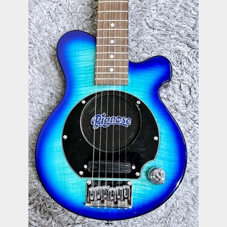 Pignose PGG-200FM SBL (See-through Blue) 【生産完了特価】【ヘッドフォンサービス】【アンプ内臓ミニギター】