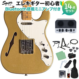 Squier by Fender FSR Classic Vibe '60s Telecaster Thinline Aztec Gold Bluetooth搭載ミニアンプ付