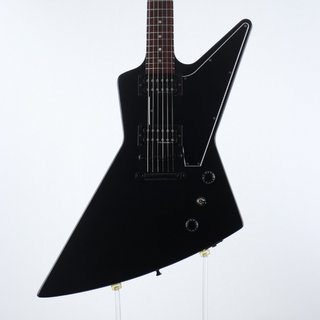 Custom Ebony Explorer Electric Guitar Gold Hardware Multi
