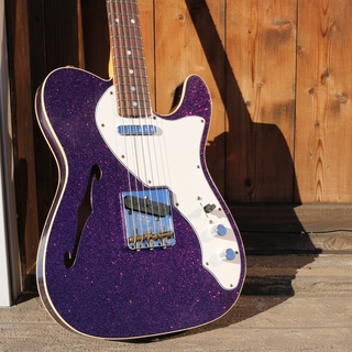 Fender Custom Shop 1960 Telecaster Custom Thinline Journeyman Relic Aged Magenta Sparkle