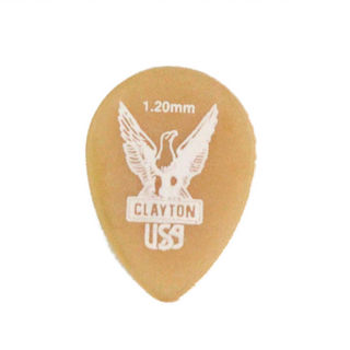 CLAYTON クレイトン UST120 Ultem Gold 1.20mm スモールティアドロップ ギターピック×36枚