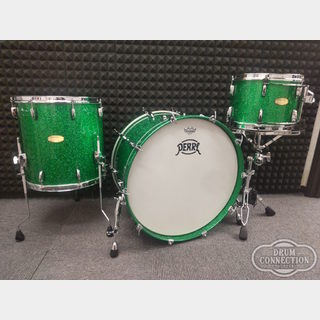 Pearl 【パールHi End Modelドラムセットフェア】Masterworks 3pc Kit -Custom Green Sparkle-