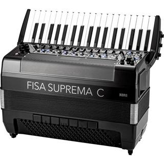 KORG FISA SUPREMA C PIANO MATTE BLACK ピアノ式 電子アコーディオン (FSUPC-B MBK) 中型 37鍵盤 120ベース ...