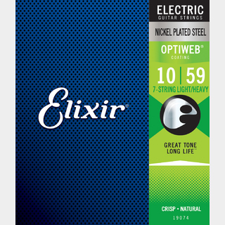 Elixir OPTIWEB コーティング 10-59 7-STRING  LIGHT/HEAVY 19074