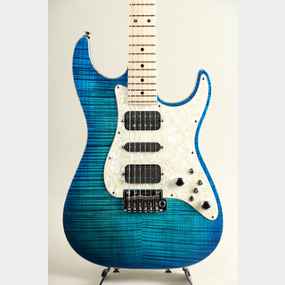 TOM ANDERSON Drop Top Classic Deep Bora to Transparent Blue Burst with Binding Matching Back 2024