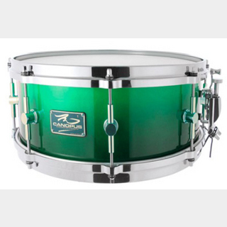 canopus The Maple 6.5x14 Snare Drum Emerald Fade LQ