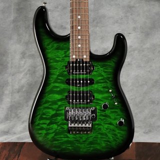 CharvelMJ San Dimas Style 1 HSH FR PF QM Transparent Green Burst[超絶目玉品特価] 【梅田店】