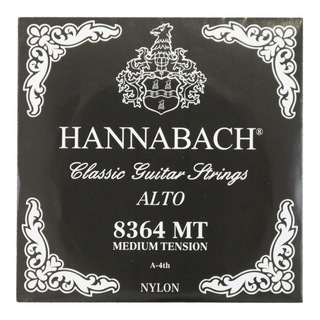HANNABACHAlto 8364MT BLACK ミディアムテンション 4弦用 バラ弦 クラシックギター弦×3本