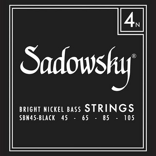 SadowskySBN45 Black Label Bass String Set, Nickel - 4-String, 045-105