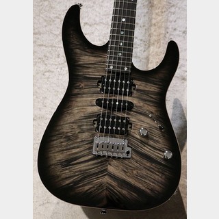 T's GuitarsDST-Pro24 Black Burst【3.41kg】【現地選定の極杢5A Waterfall Burl Maple】