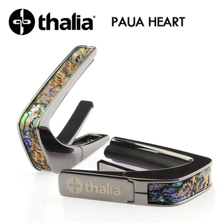 Thalia Capo Exotic Shell PAUA HEART -Black Chrome- │ ギター用カポタスト【オンラインストア限定】