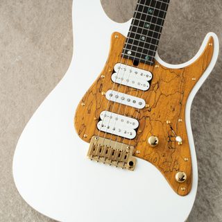 T's Guitars DST Pro 24 w/Spalted Maple PG -Steps White Mat-