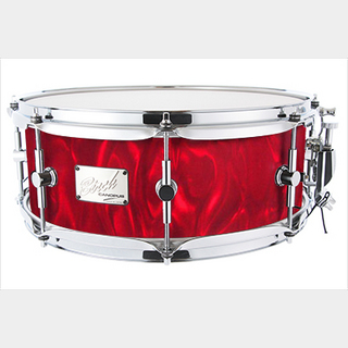 canopus Birch Snare Drum 5.5x14 Red Satin