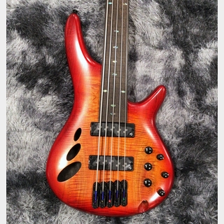 Founder Electric Bass オレンジ ケース付き フレットレス