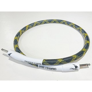 Colossal Cable COLOSSUS SPEAKER CABLE 3ft ST/ST Plug [Yellow Spyder]【Year of the Dragon Logo】