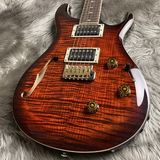 Paul Reed Smith(PRS) SE Custom24 Semi-Hollow Piezo -Orange Tiger Smokeburst【現物画像】【最大36回分割無金利キャンペーン】