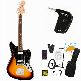 Squier by Fender Affinity Series Jaguar Laurel Fingerboard Black Pickguard 3-Color Sunburst GP-1アンプ付属エレキギタ