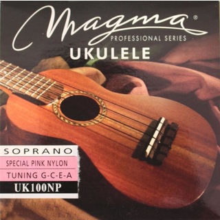 MAGMA STRINGSUK100NP Color Nylon/Pink ソプラノ用ウクレレ弦