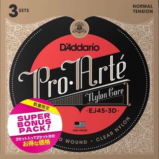 D'Addario EJ45-3DBP (Normal Tension) 【3SET SUPER BONUS PACK】