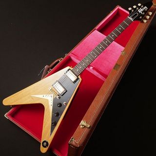 Gibson Custom Shop 1958 Korina Flying V Reissue (Black Pickguard) Natural