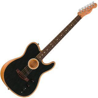 Fender ACOUSTASONIC PLAYER　TELECASTER BK Brushed Black エレアコギターアコスタソニック プレイヤー