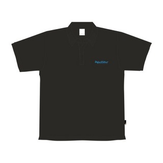 Hughes&Kettner ヒュースアンドケトナー HUK-POLO1/BK #L ロゴ 半袖 ポロシャツ ポリジン加工
