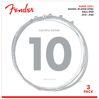 Fender Super 250R Nickel-Plated Steel Guitar Strings - 3 Pack フェンダー[10-46エレキギター弦]【新宿店】