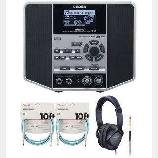 BOSS eBand JS-10 Audio Player with Guitar Effects [周辺機器アイテム同時購入セット] フェンダー ケーブル(青