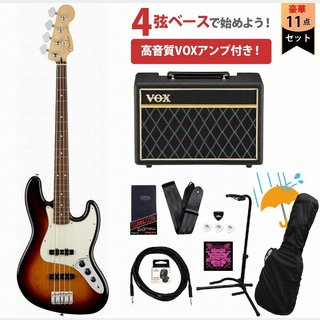 Fender Player Series Jazz Bass 3-Color Sunburst Pau Ferro VOXアンプ付属エレキベース初心者セットR【WEBSHOP】