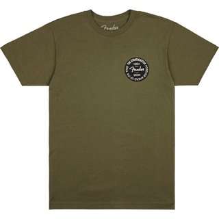 FenderSTRAT 70TH BADGE TEE OLIVE L【WEBSHOP】