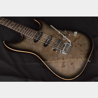 T's Guitars DST-22 MAHOCUSTOM SSH 5A-Waterfall Burl  Charcoal Burst【ローン36回払いまで無金利】