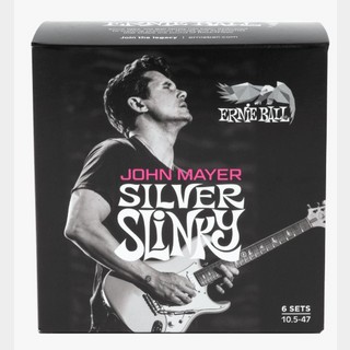 ERNIE BALL 【ジョン・メイヤーシグネチャー弦】John Mayer Silver Slinky Signature Electric Guitar Strings 6pack