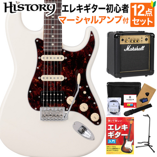 HISTORYHST/SSH-Standard VWH 初心者セット マーシャルアンプ付 ストラトキャスタータイプ