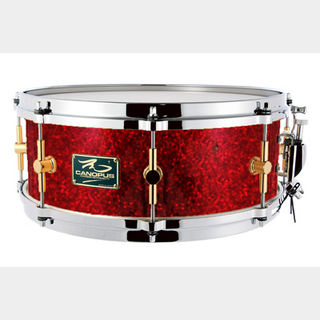 canopus The Maple 5.5x14 Snare Drum Red Pearl