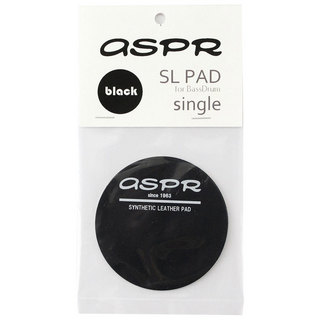 ASPR（アサプラ）SL-PAD single black シングルペダル用 バスドラムインパクトパッド 黒