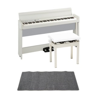 KORGコルグ C1 AIR WH 電子ピアノ KORG PC-300WH キーボードベンチ ピアノマット(グレイ)付きセット