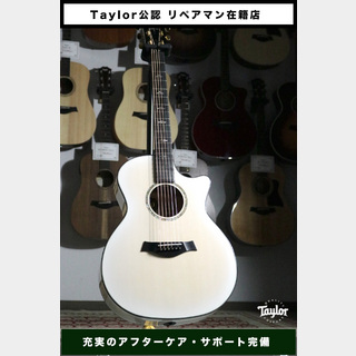 Taylor 50th Anniversary 614ce LTD Trans White with Edgeburst 2024 Limited 【Taylor公認 リペアマン在籍店】