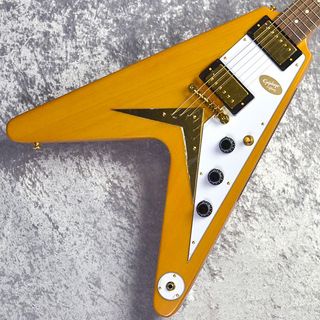 Epiphone Inspired By Gibson Custom Shop 1958 Korina Flying V Aged Natural