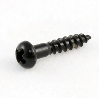 ALLPARTS #7503 Pack of 16 Long Black Machine Head Screws