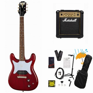 Epiphone Coronet Cherry (CH) コロネット エレキギター Marshall MG10アンプ付属エレキギター初心者セットR【WEBSHO