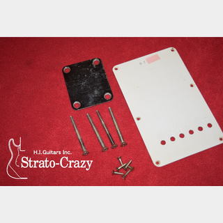 Fender Stratocaster Early '54 Original Serial# Tremolo backplate & No Serail# Neck plate