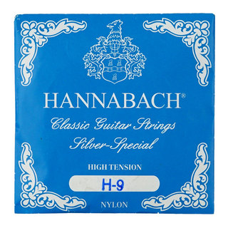 HANNABACH E8159 ZHT-Blue H/9 バロック式10弦クラシックギター 9弦用 バラ弦 1本