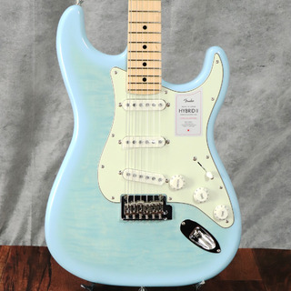 Fender 2024 Collection MIJ Hybrid II Stratocaster Maple Fingerboard Flame Celeste Blue 【梅田店】